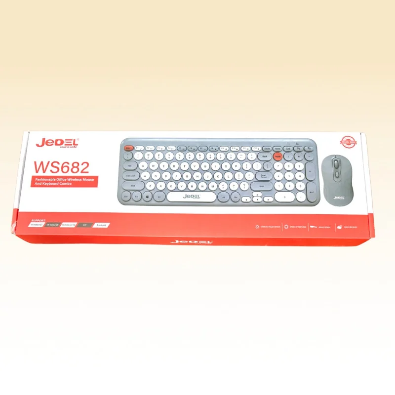 COMBO SANS FIL WIRELESS CLAVIER MOUSE OFFICE JEDEL WS682